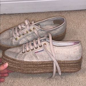 Superga Espadrille sneakers. Platform